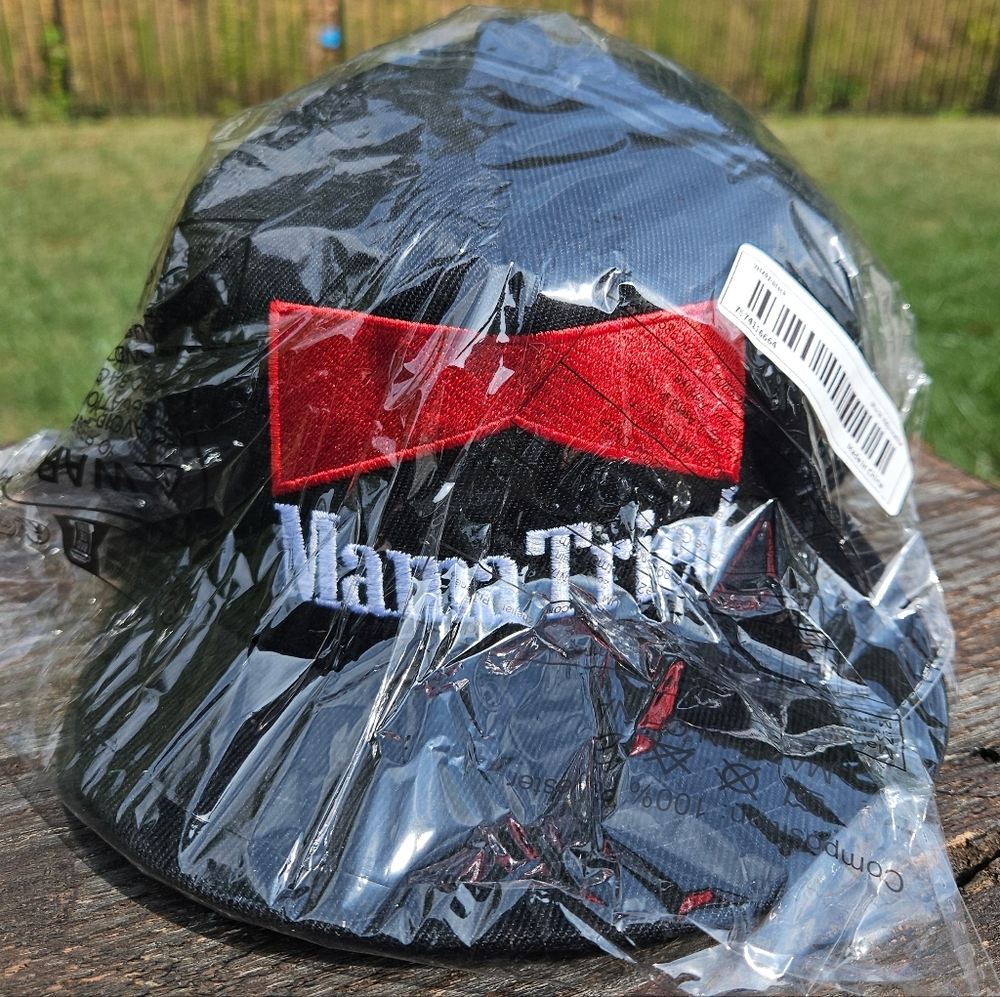 Black and Red Logo Cap